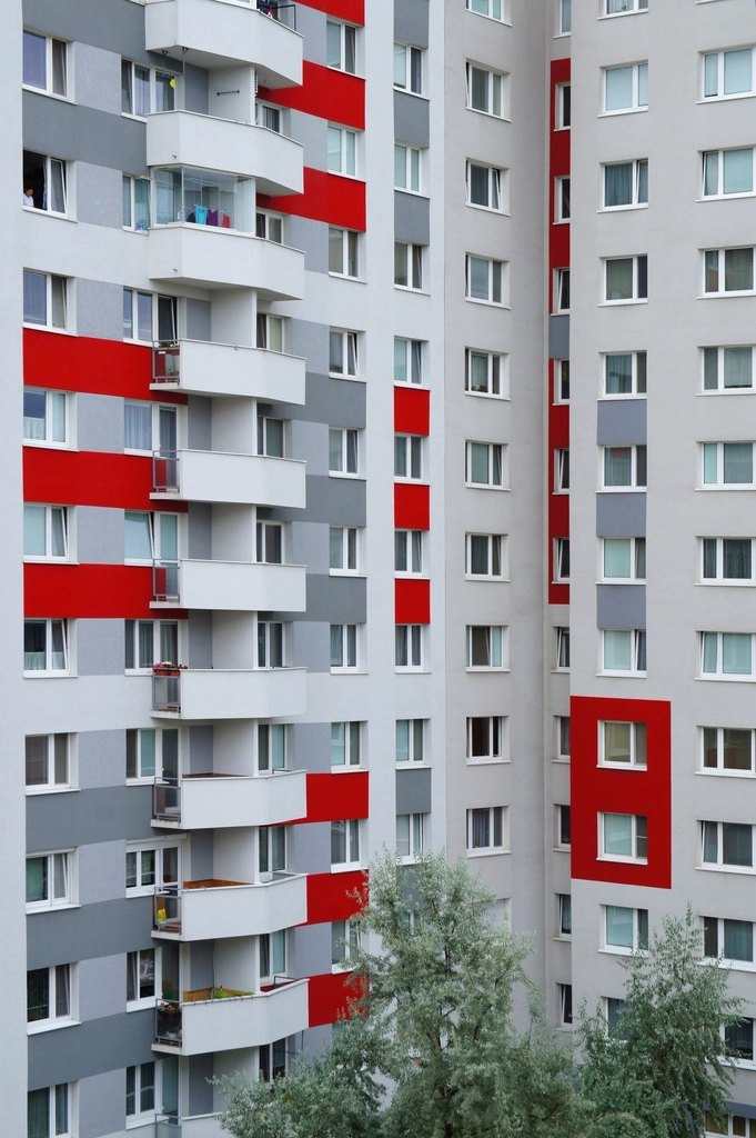 Apartment building, urban architecture